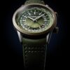 RAYMOND WEIL: Green Dial GMT Watch, 24 Time Zones